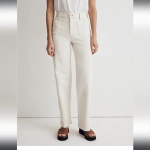 Madewell perfect vintage patch pocket jeans Ecru/Vintage Canvas 27